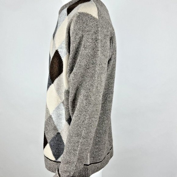 Collezione Dante Italy Alpaca Wool Sweater Mens XL NWT Long Sleeve Crew Neck - Picture 4 of 11